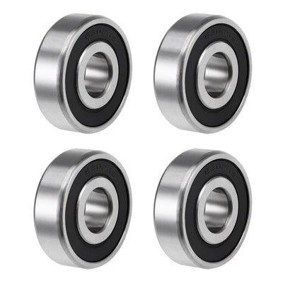 Harfington Uxcell Deep Groove Ball Bearing Metric Double Sealed High Carbon Steel Z2