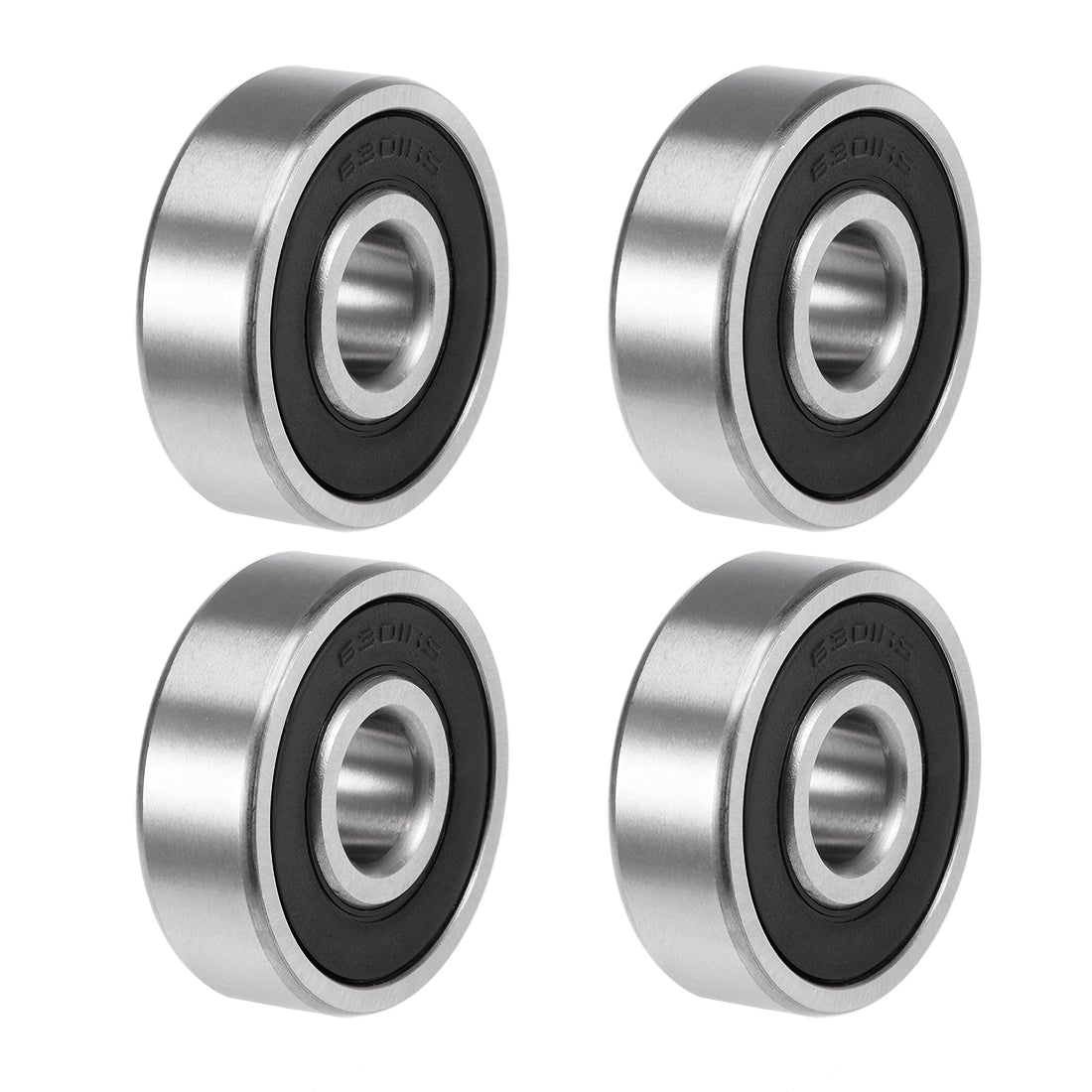 uxcell Uxcell Deep Groove Ball Bearing Metric Double Sealed High Carbon Steel Z2