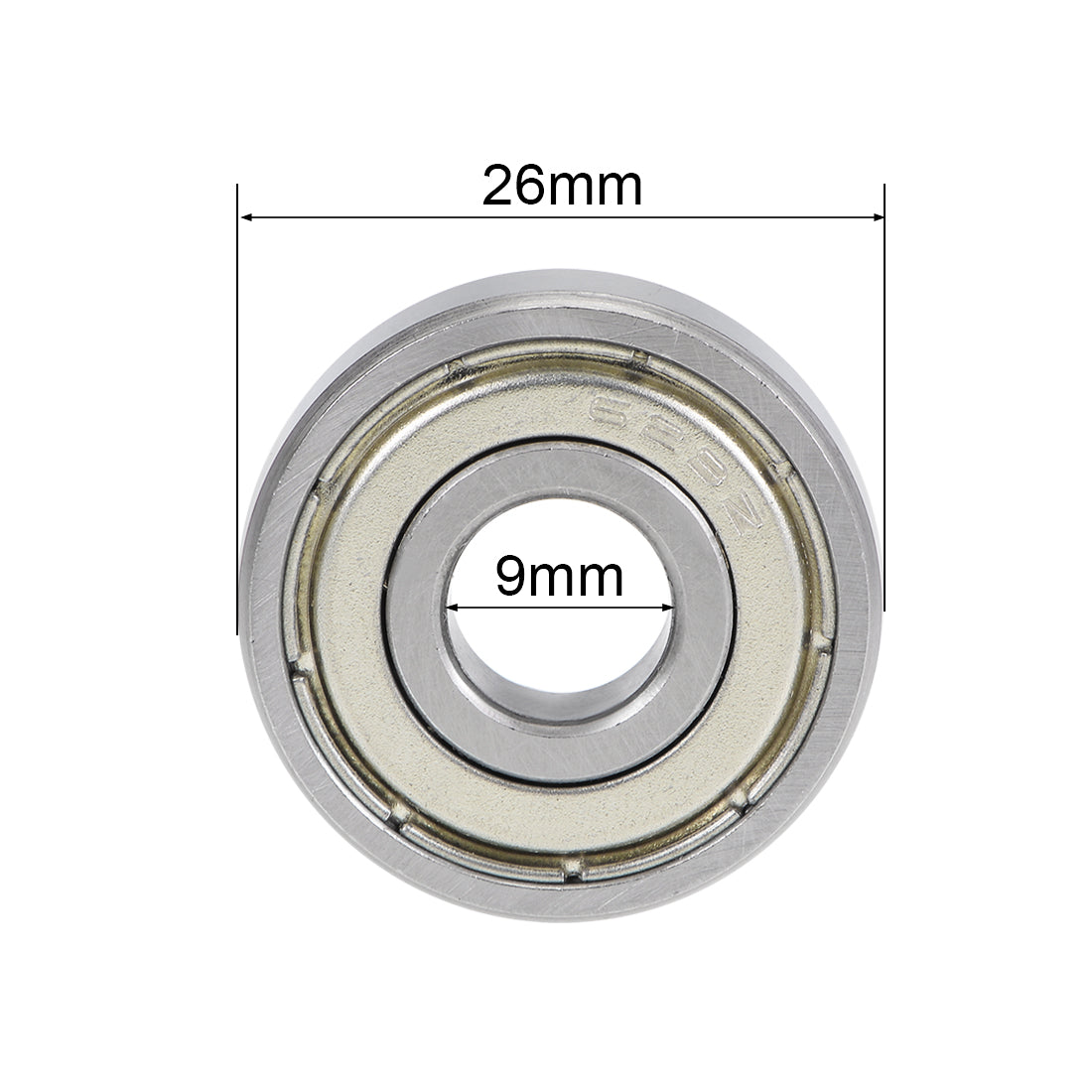 uxcell Uxcell Deep Groove Ball Bearings Metric Double Shielded High Carbon Steel Z2 Level