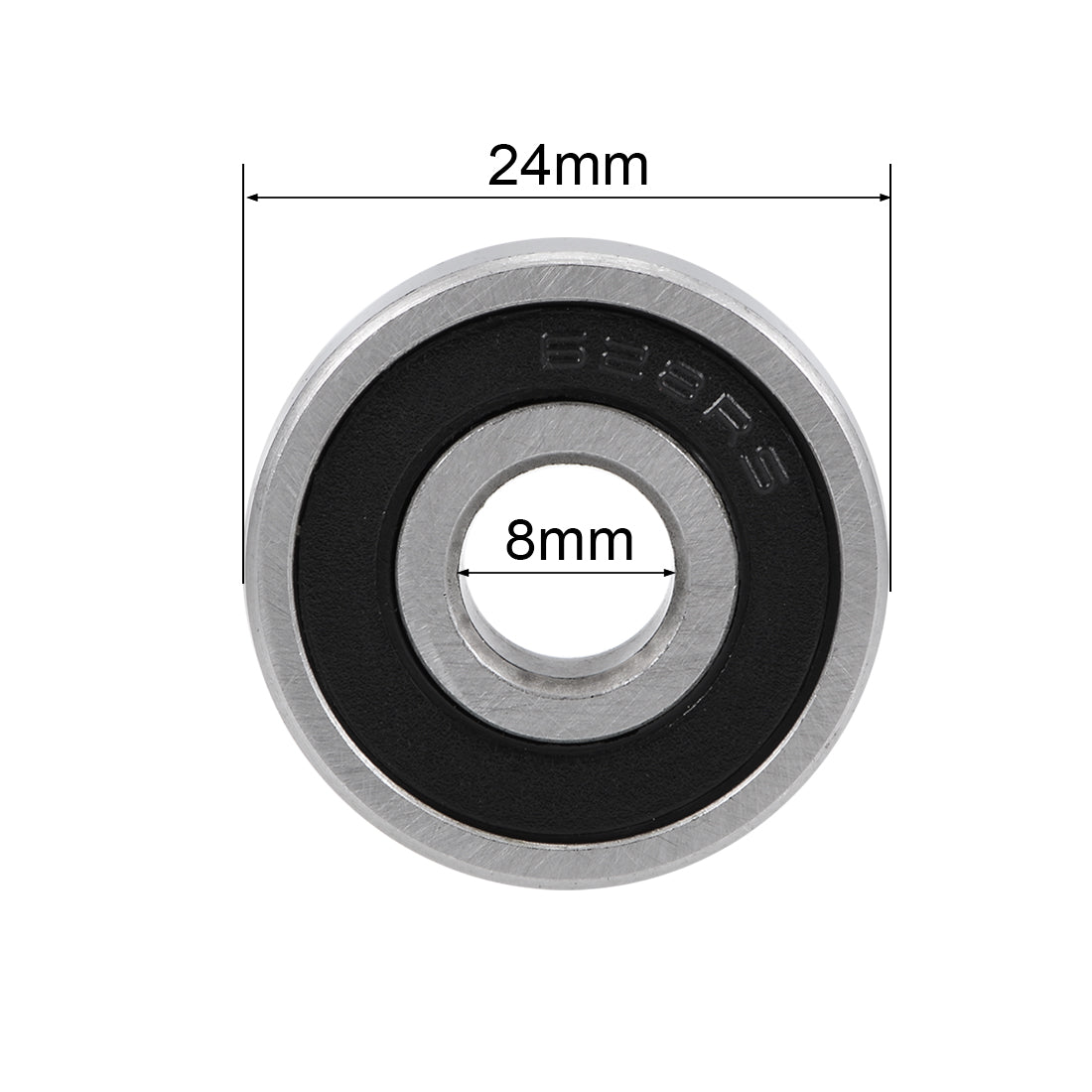 uxcell Uxcell Deep Groove Ball Bearings Metric Double Sealed High Carbon Steel Z2 Level