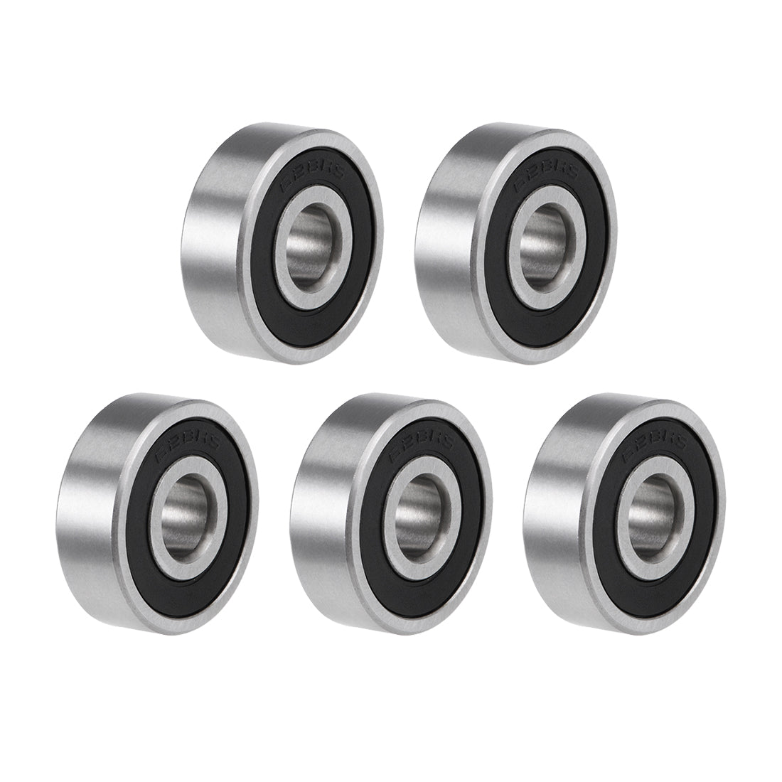 uxcell Uxcell Deep Groove Ball Bearings Metric Double Sealed High Carbon Steel Z2 Level