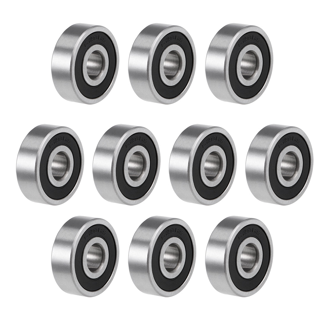 uxcell Uxcell Deep Groove Ball Bearings Metric Double Seal High Carbon Steel Z2