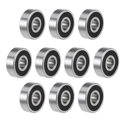 Harfington Uxcell Deep Groove Ball Bearings Metric Double Seal High Carbon Steel Z2