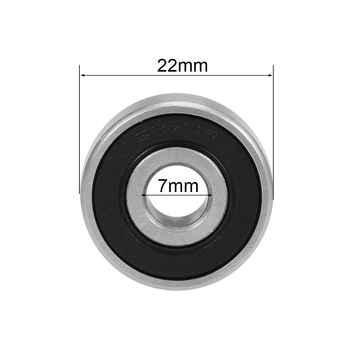 uxcell Uxcell Deep Groove Ball Bearing Metric Double Sealed High Carbon Steel Z2