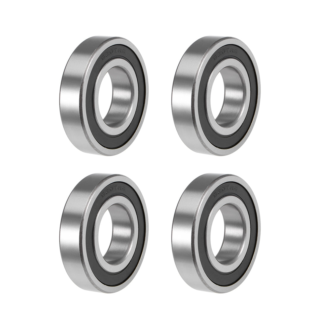 uxcell Uxcell Deep Groove Ball Bearing Metric Double Sealed High Carbon Steel Z2