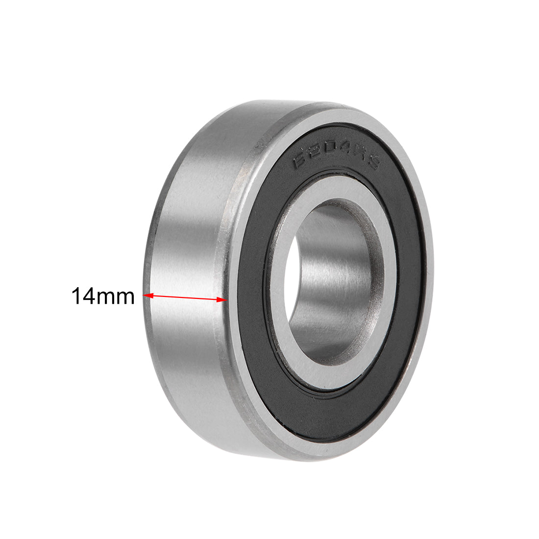 uxcell Uxcell Deep Groove Ball Bearing Metric Double Sealed High Carbon Steel Z2