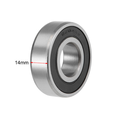 Harfington Uxcell Deep Groove Ball Bearing Metric Double Sealed High Carbon Steel Z2