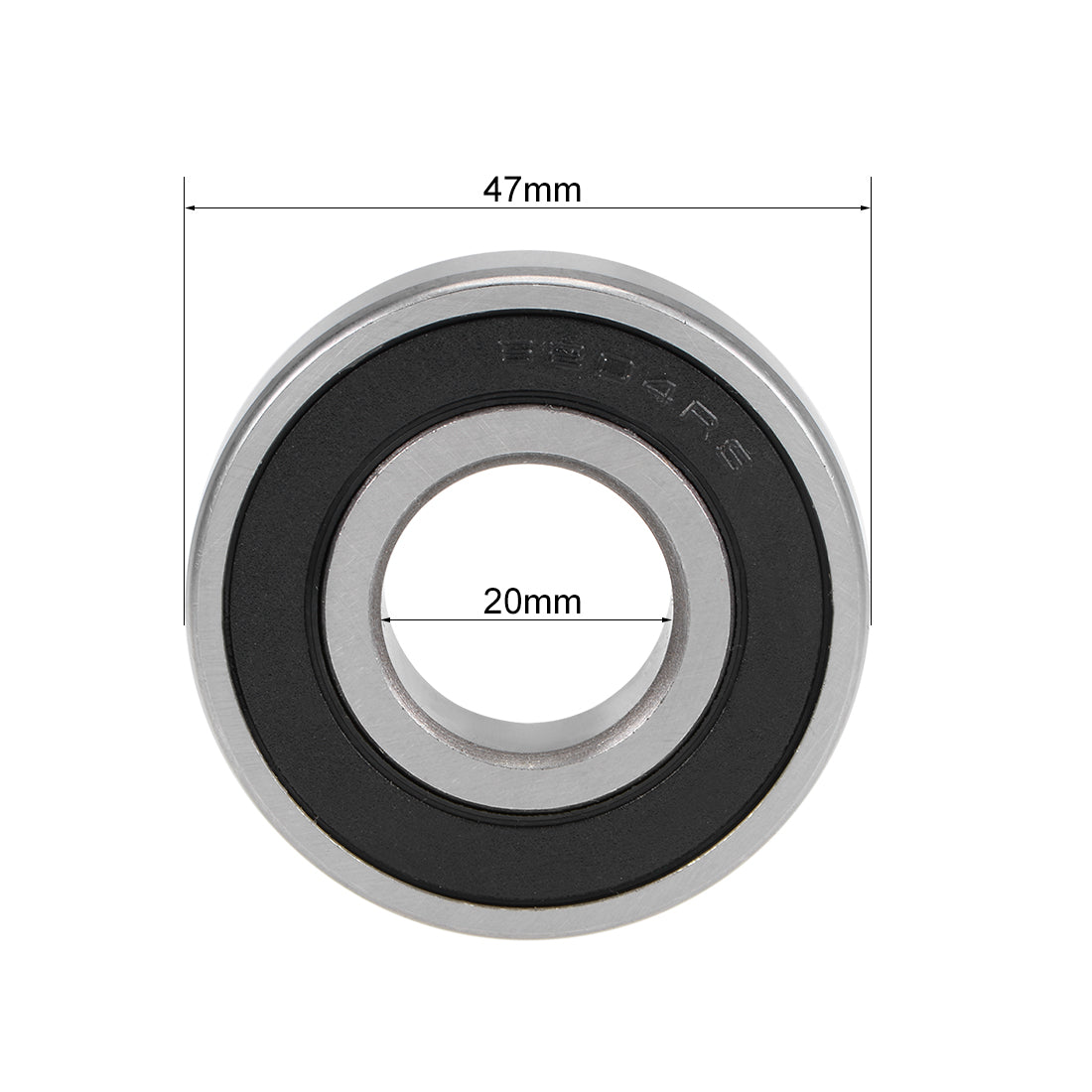 uxcell Uxcell Deep Groove Ball Bearing Metric Double Sealed High Carbon Steel Z2