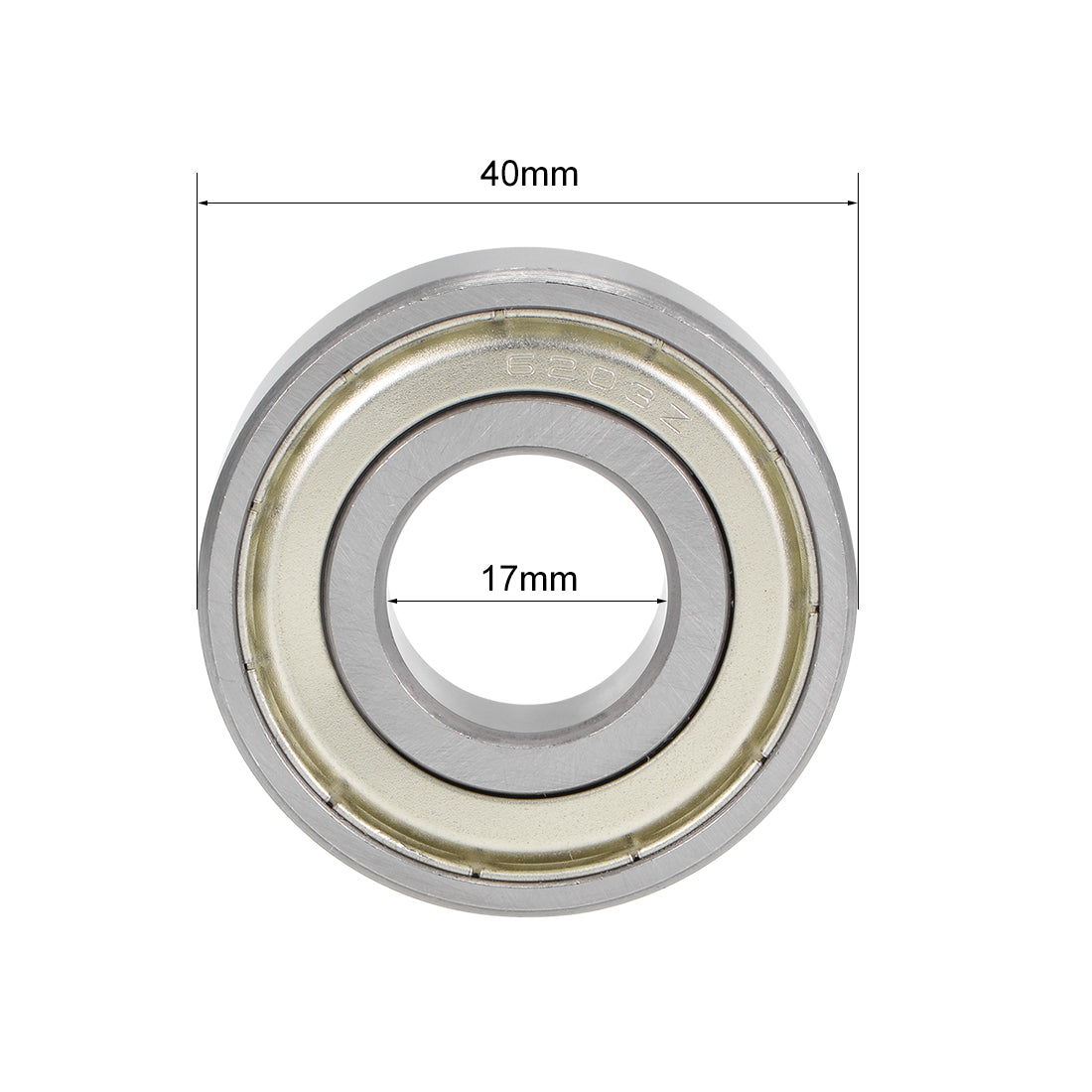 uxcell Uxcell Deep Groove Ball Bearings Metric Double Shielded High Carbon Steel Z2 Level