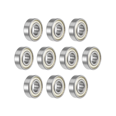 Harfington Uxcell Deep Groove Ball Bearings Metric Double Shielded High Carbon Steel Z2 Level