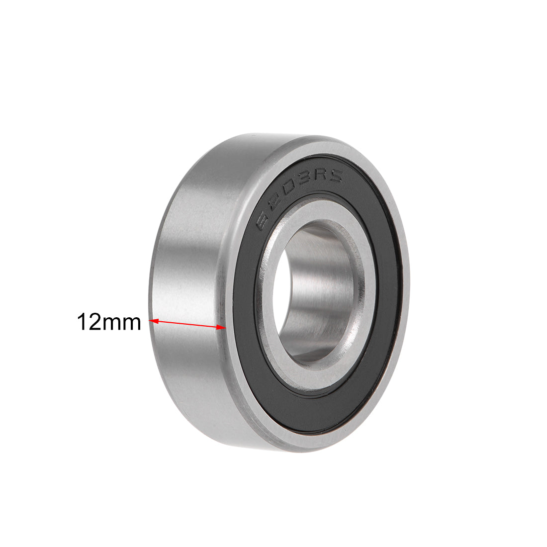 uxcell Uxcell Deep Groove Ball Bearing Metric Double Sealed High Carbon Steel Z2