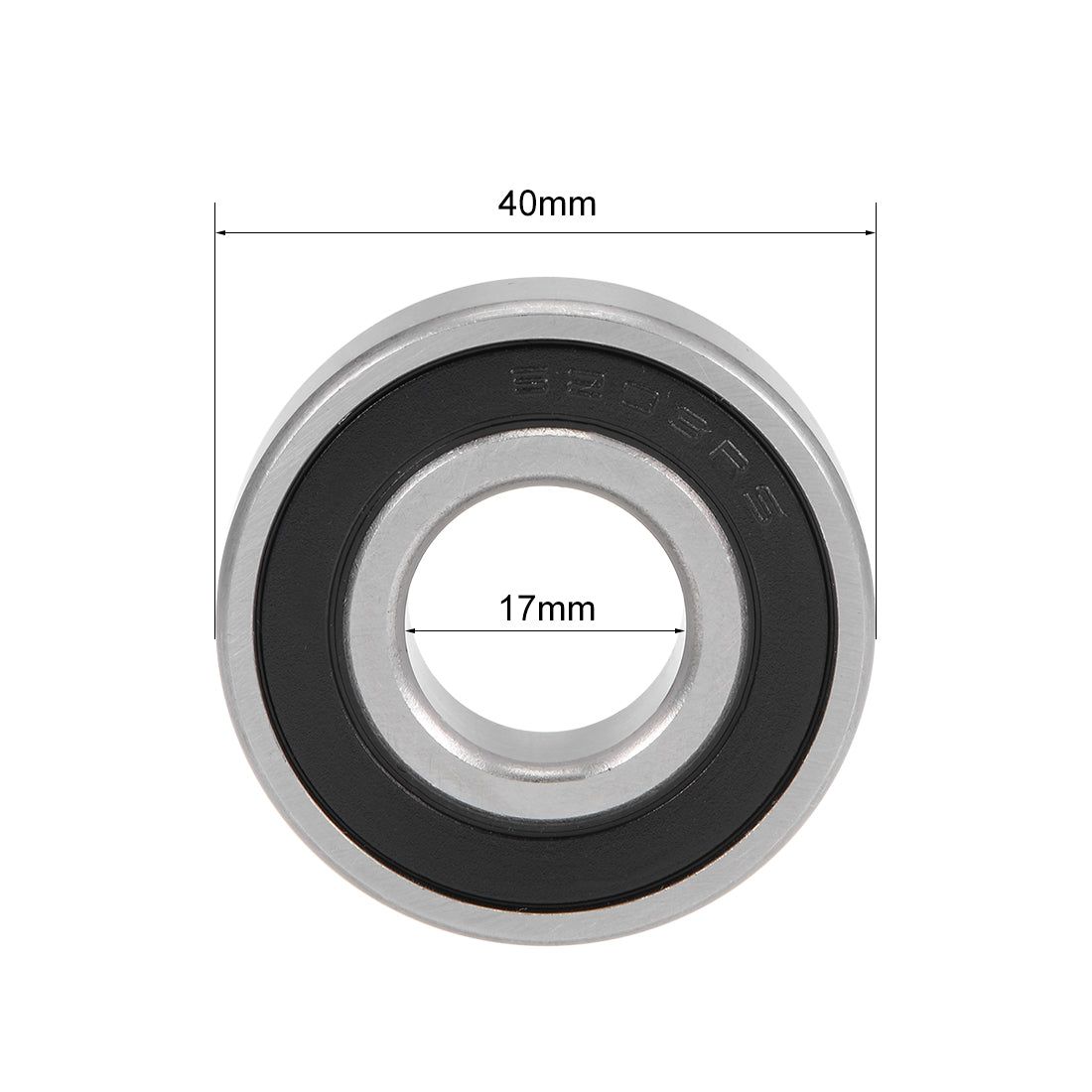 uxcell Uxcell Deep Groove Ball Bearing Metric Double Sealed High Carbon Steel Z2