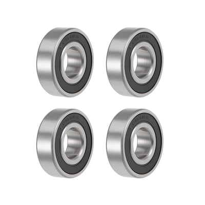 Harfington Uxcell Deep Groove Ball Bearing Metric Double Sealed High Carbon Steel Z2