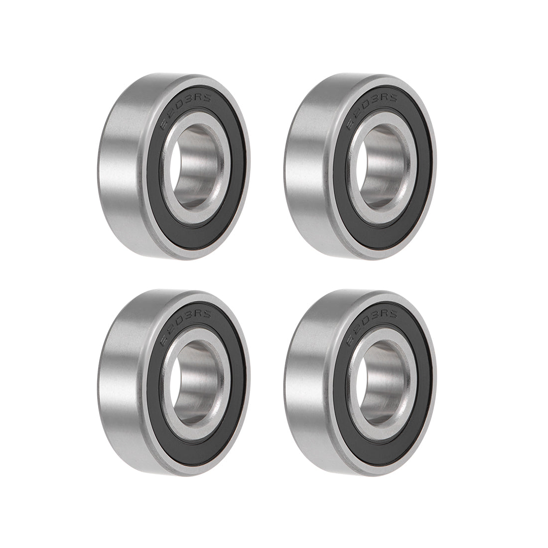 uxcell Uxcell Deep Groove Ball Bearing Metric Double Sealed High Carbon Steel Z2