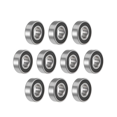 Harfington Uxcell Deep Groove Ball Bearings Metric Double Seal High Carbon Steel Z2