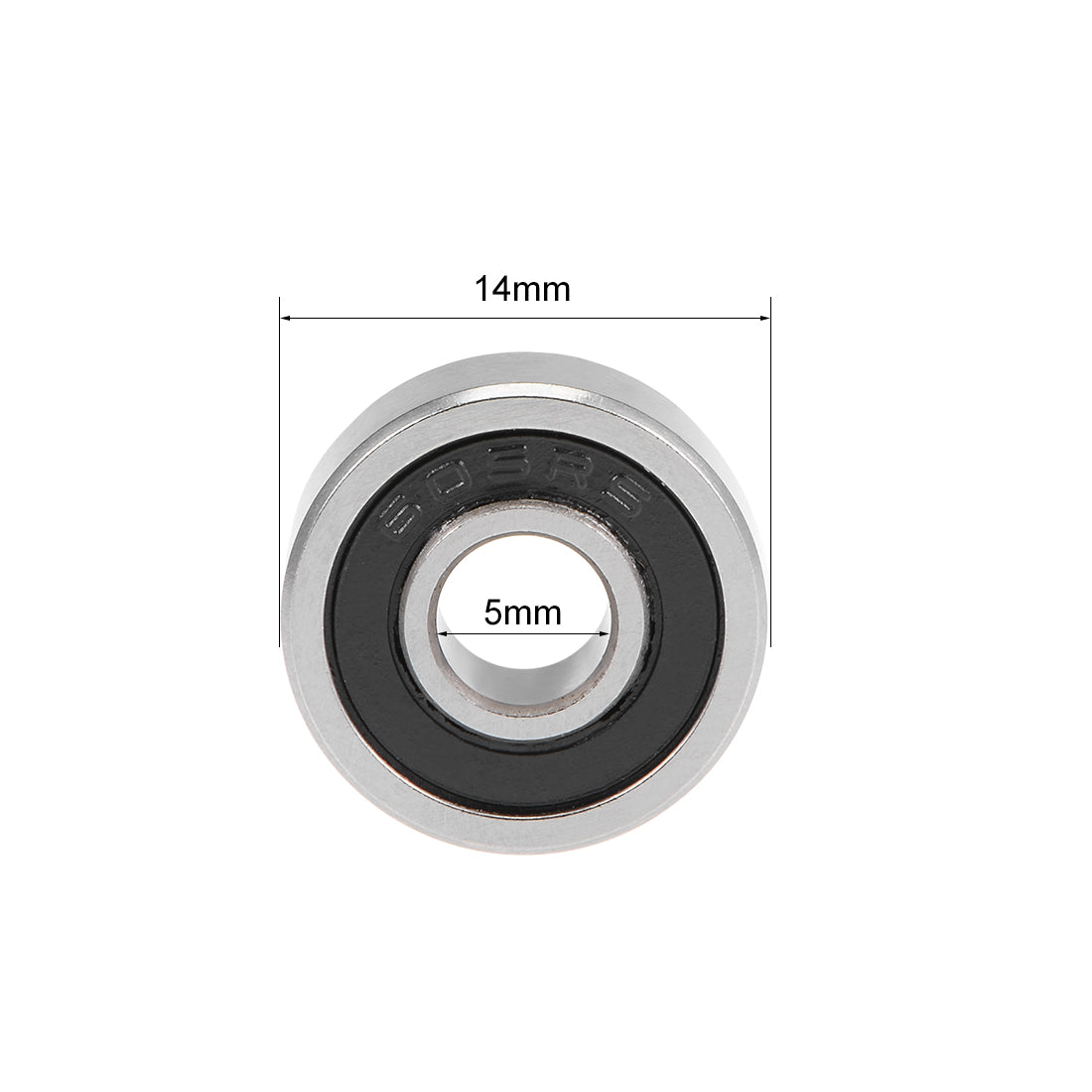 uxcell Uxcell Deep Groove Ball Bearing Metric Double Sealed High Carbon Steel Z2