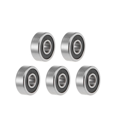 Harfington Uxcell Deep Groove Ball Bearings Metric Double Sealed High Carbon Steel Z2 Level