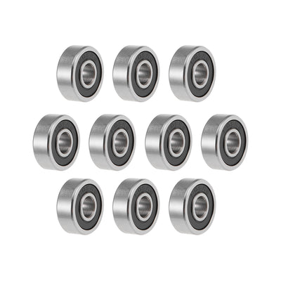 Harfington Uxcell Deep Groove Ball Bearings Metric Double Seal High Carbon Steel Z2