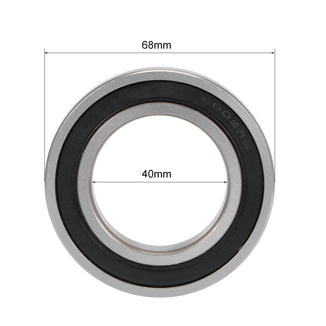 uxcell Uxcell Deep Groove Ball Bearing Metric Double Sealed High Carbon Steel Z2