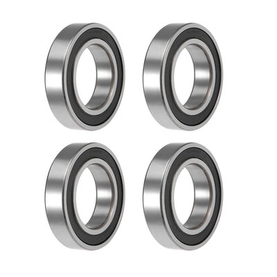 Harfington Uxcell Deep Groove Ball Bearing Metric Double Sealed High Carbon Steel Z2