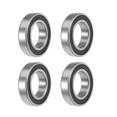 Harfington Uxcell Deep Groove Ball Bearing Metric Double Sealed High Carbon Steel Z2