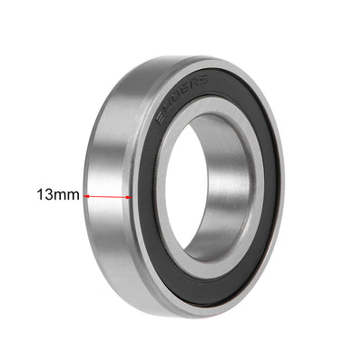 Harfington Uxcell Deep Groove Ball Bearing Metric Double Sealed High Carbon Steel Z2