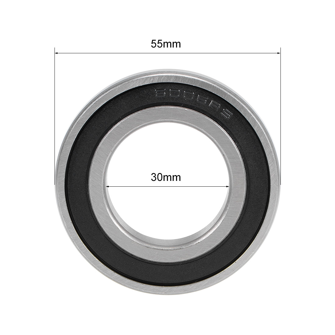 uxcell Uxcell Deep Groove Ball Bearing Metric Double Sealed High Carbon Steel Z2