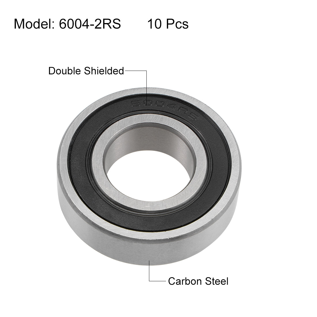 uxcell Uxcell Deep Groove Ball Bearings Metric Double Seal High Carbon Steel Z2