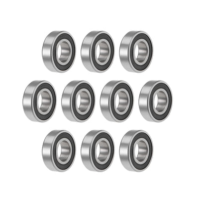 Harfington Uxcell Deep Groove Ball Bearings Metric Double Seal High Carbon Steel Z2