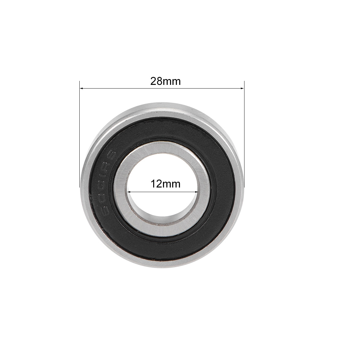 uxcell Uxcell Deep Groove Ball Bearings Metric Double Seal High Carbon Steel Z2