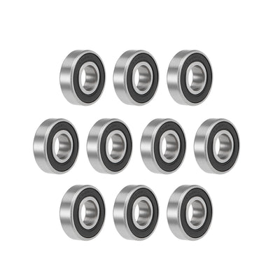 Harfington Uxcell Deep Groove Ball Bearings Metric Double Seal High Carbon Steel Z2