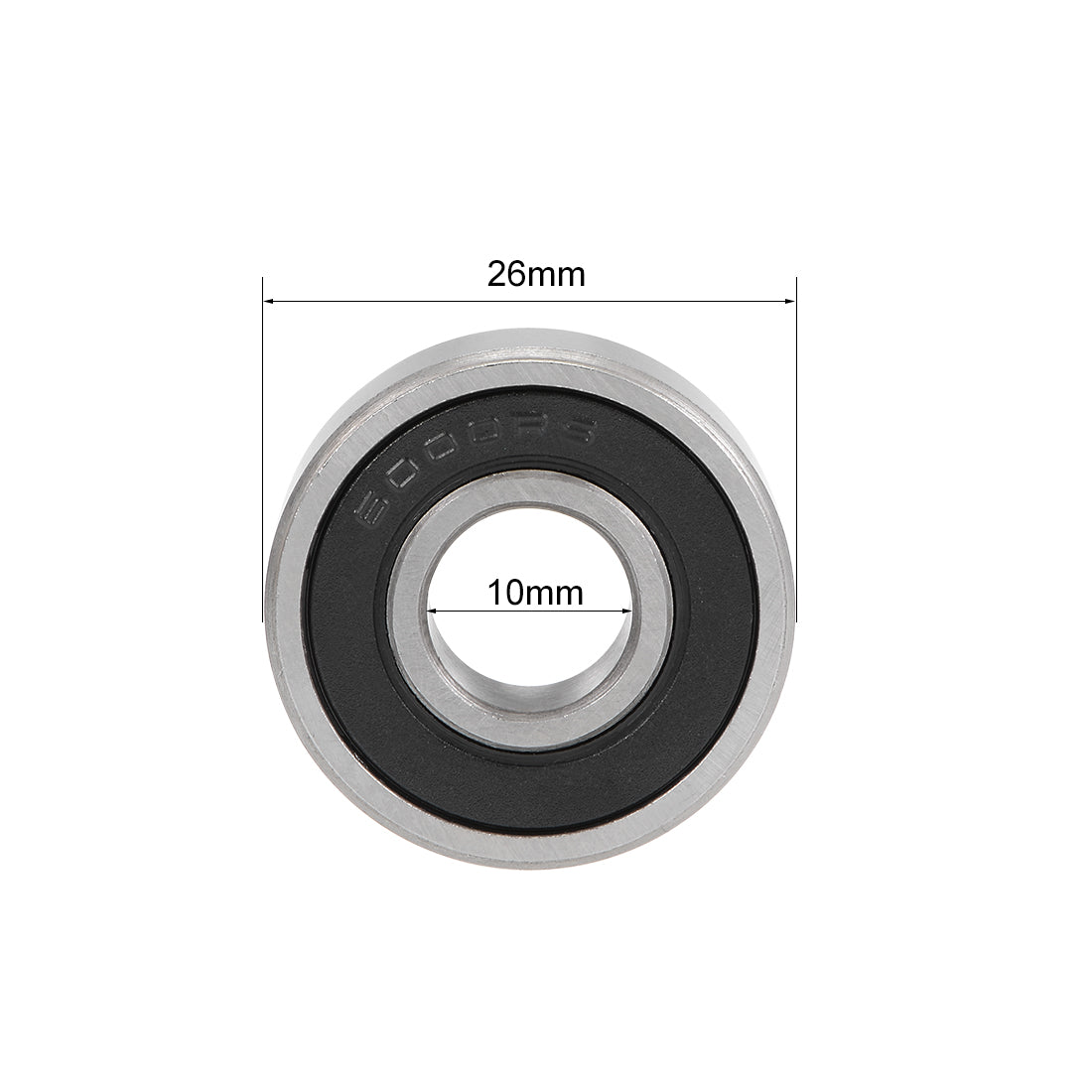 uxcell Uxcell Deep Groove Ball Bearings Metric Double Seal High Carbon Steel Z2