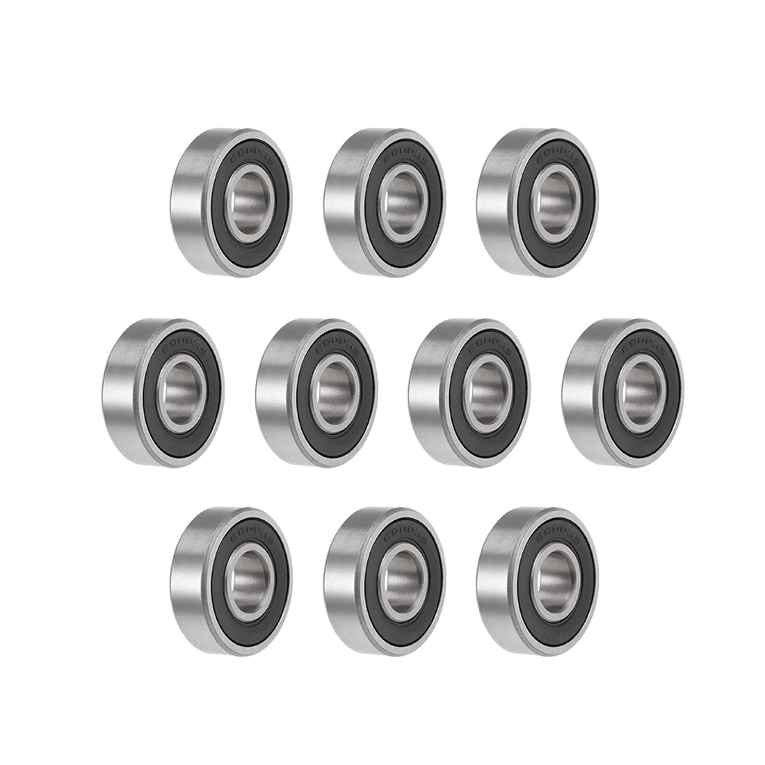 uxcell Uxcell Deep Groove Ball Bearings Metric Double Seal High Carbon Steel Z2