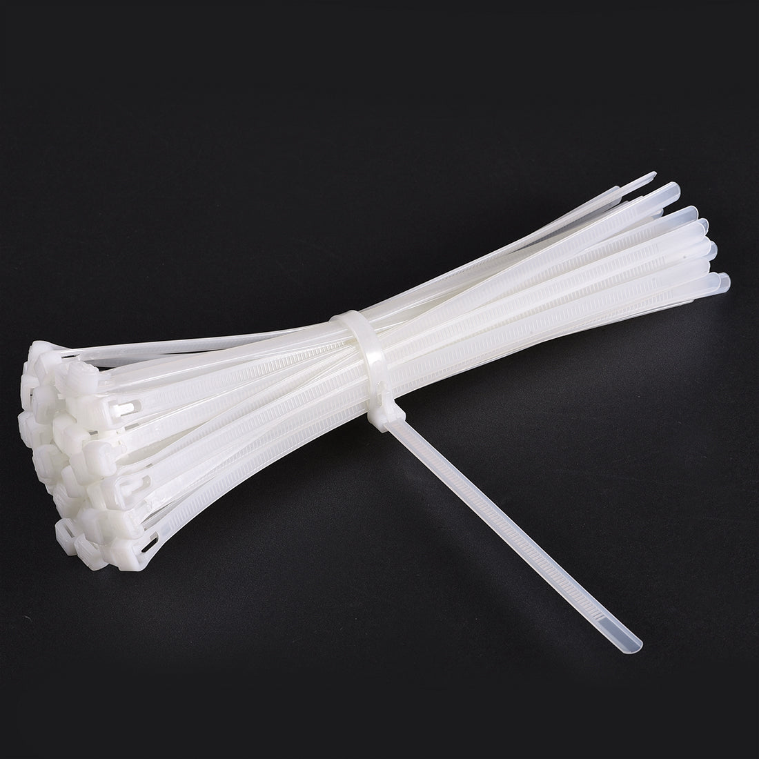 uxcell Uxcell Reusable Cable Zip Ties 12 Inch Releasable Nylon Wire Slipknot Strap White 50pcs