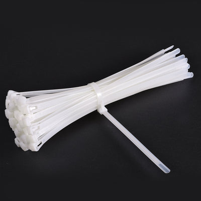 Harfington Uxcell Reusable Cable Zip Ties 12 Inch Releasable Nylon Wire Slipknot Strap White 50pcs