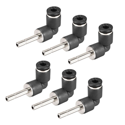 Harfington Push to Connect Tube Fitting Plug-In Elbow Pneumatic Air Push Fit Lock Fitting