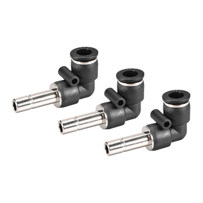 Harfington Push to Connect Tube Fitting Plug-In Elbow Pneumatic Air Push Fit Lock Fitting