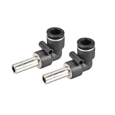 Harfington Push to Connect Tube Fitting Plug-In Elbow Pneumatic Air Push Fit Lock Fitting