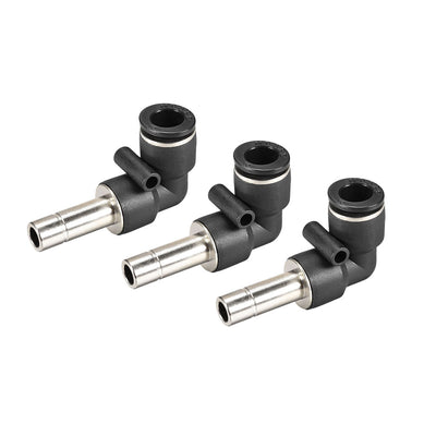 Harfington Push to Connect Tube Fitting Plug-In Elbow Pneumatic Air Push Fit Lock Fitting