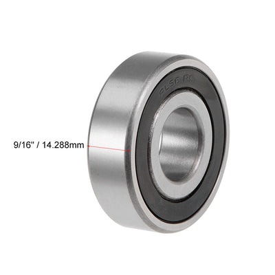 Harfington Uxcell Deep Groove Ball Bearings Inch Double Sealed Chrome Steel ABEC1