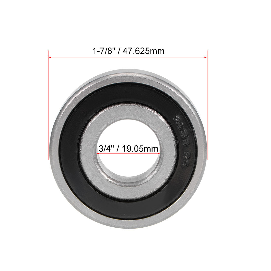 uxcell Uxcell Deep Groove Ball Bearings Inch Double Sealed Chrome Steel ABEC1