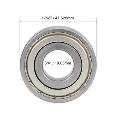 Harfington Uxcell Deep Groove Ball Bearings Z2 Double Shielded Chrome Steel Roller