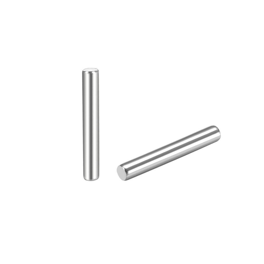 uxcell Uxcell 15Pcs Dowel Pin 304 Stainless Steel Cylindrical Shelf Support Pin Fasten Elements Silver Tone