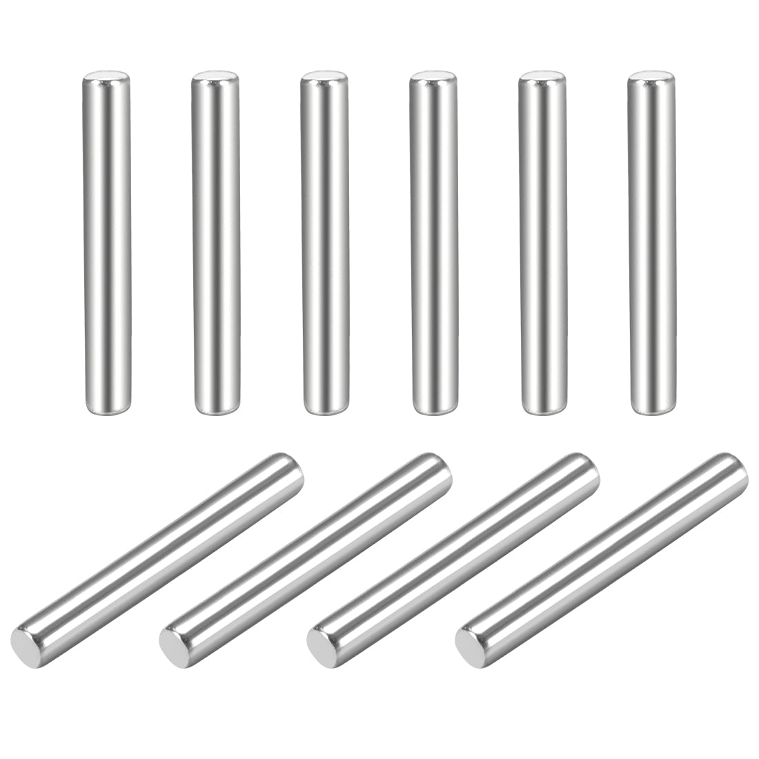 uxcell Uxcell 10Pcs  Dowel Pin 304 Stainless Steel Cylindrical Shelf Support Pin