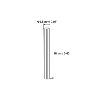 Harfington Uxcell 10Pcs  Dowel Pin 304 Stainless Steel Cylindrical Shelf Support Pin