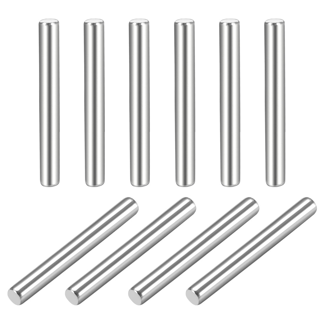 uxcell Uxcell 10Pcs  Dowel Pin 304 Stainless Steel Cylindrical Shelf Support Pin