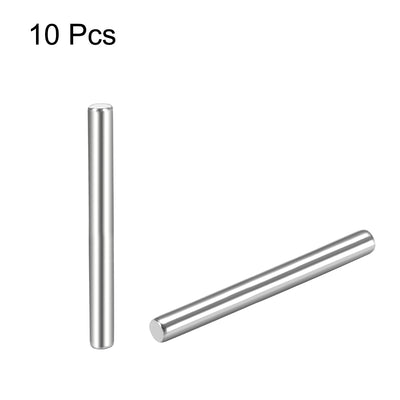 Harfington Uxcell 10Pcs  Dowel Pin 304 Stainless Steel Cylindrical Shelf Support Pin