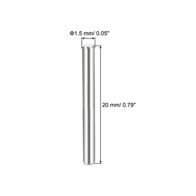 Harfington Uxcell 10Pcs  Dowel Pin 304 Stainless Steel Cylindrical Shelf Support Pin