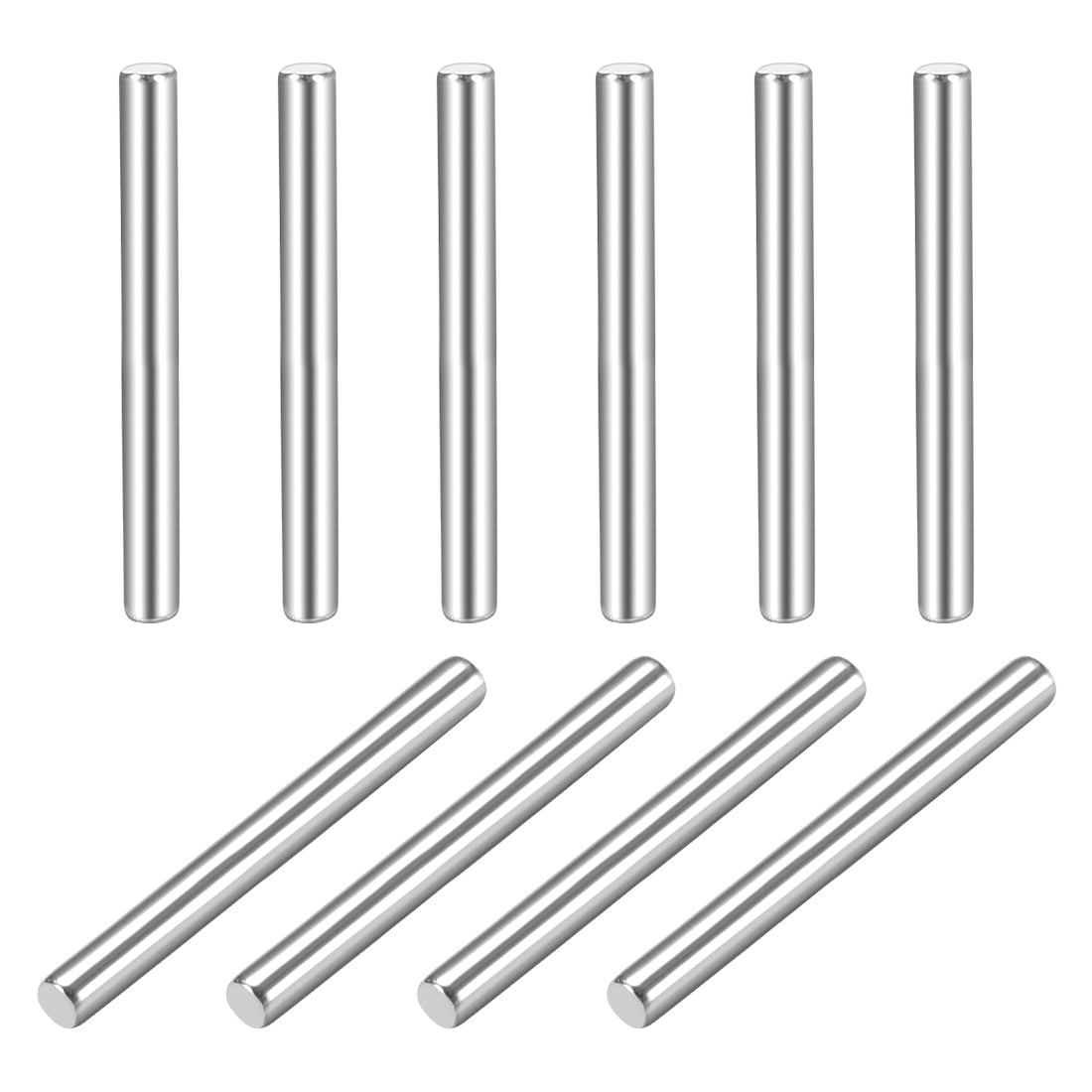 uxcell Uxcell 10Pcs  Dowel Pin 304 Stainless Steel Cylindrical Shelf Support Pin