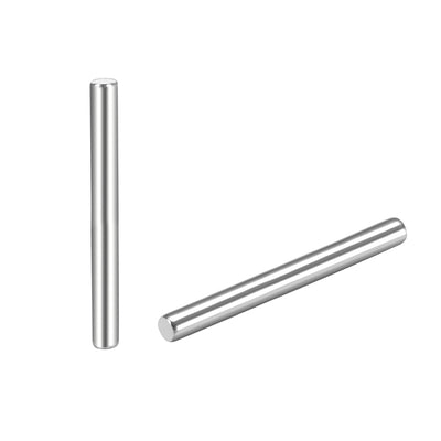 Harfington Uxcell 15Pcs Dowel Pin 304 Stainless Steel Cylindrical Shelf Support Pin Fasten Elements Silver Tone